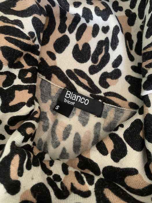 Malha Blanco animal print
