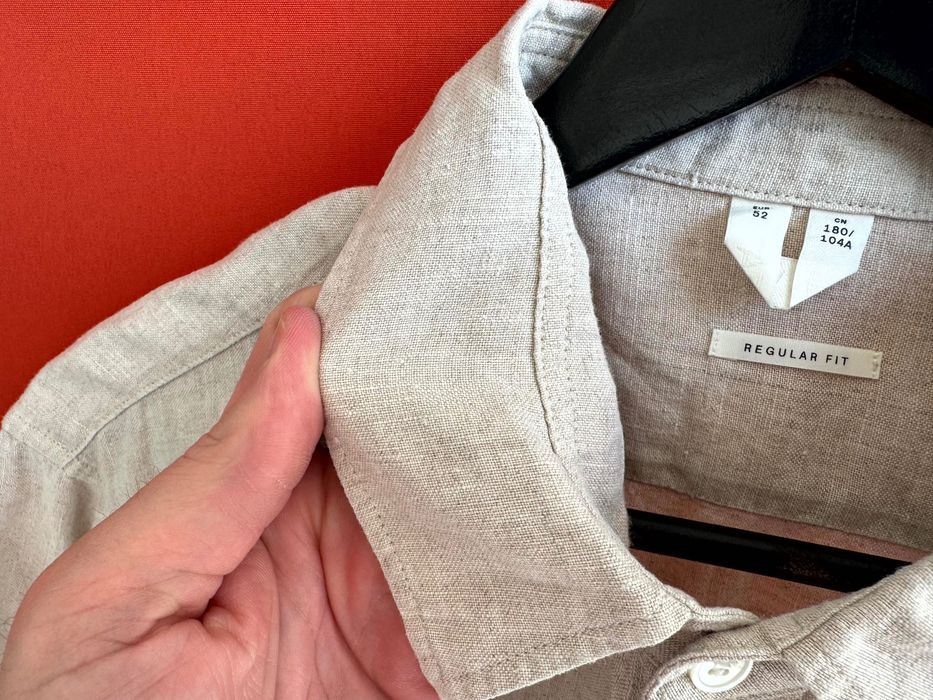 ARKET LINEN оригінал чоловіча лляна рубашка сорочка розмір XL