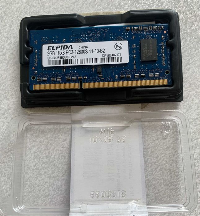 Pamięć RAM do laptopa Elpida 2 GB DDR3 PC3-12800S 1600 MHz SO-DIMM