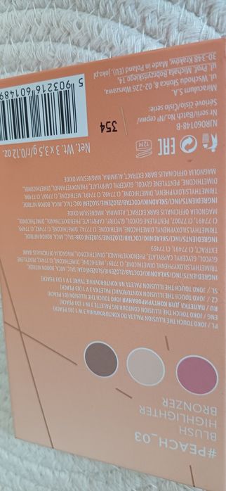 Joko.zestaw do.konturowania twarzy makijażu bronzer puder róż