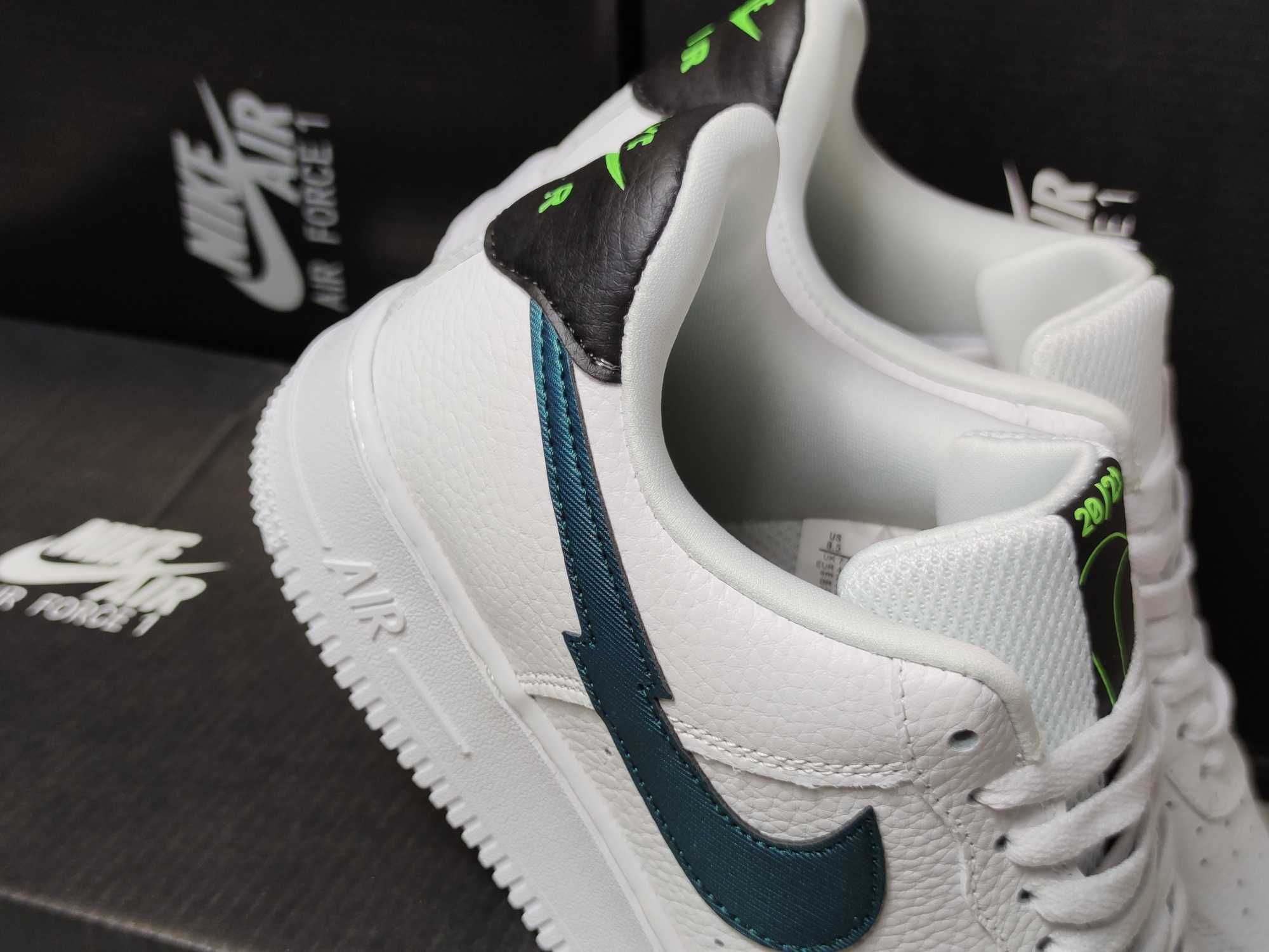 Nike Air Force 1 Low Split Swoosh White Aquamarine 999 Olx