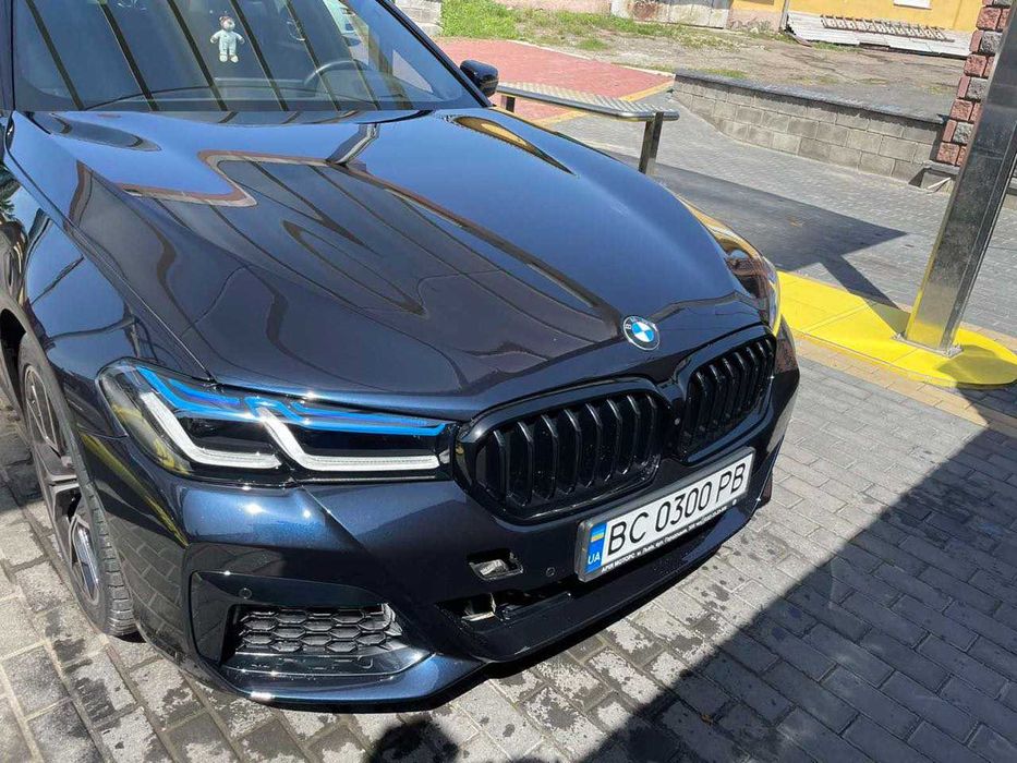 Передні фари BMW 5 G30 2020-2023 LCI SHADOW LASER Фара БМВ 5 Г30 рест чорний лазер Європа - Гарантія 3 місяці, trade in, встановлення