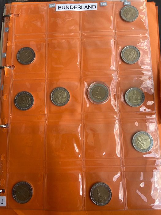 Moedas 2 euros comemorativas Alemanha