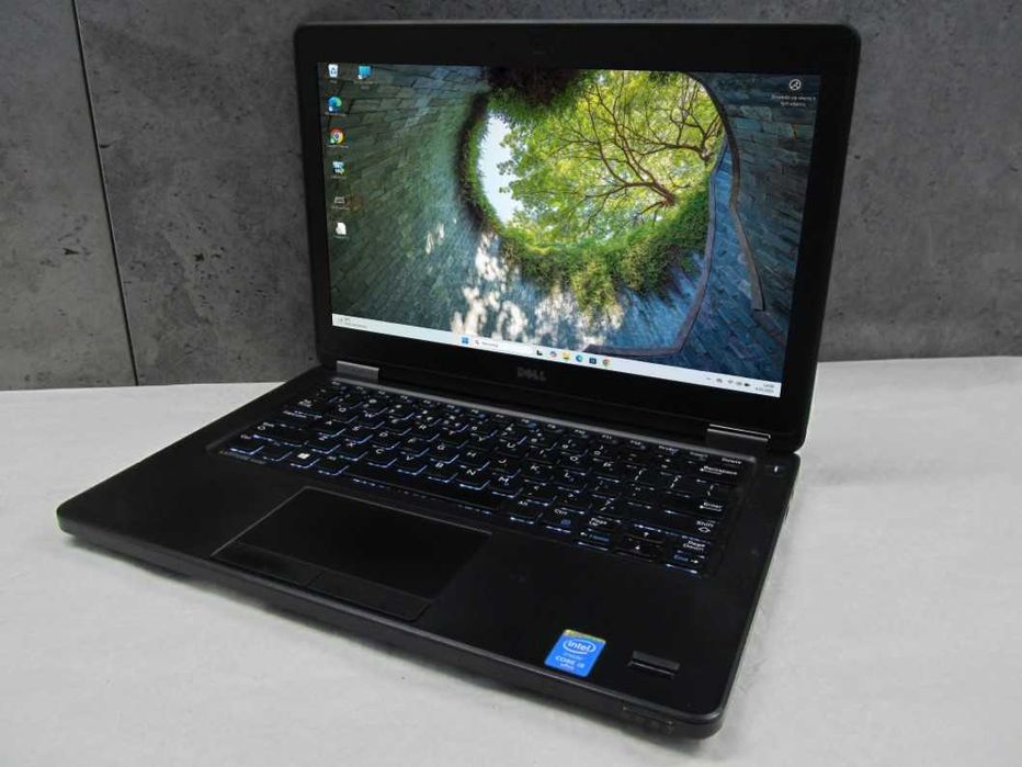 TANIO Dell Latitude E5250 i5 5300U ram 8GB Dysk 128SSD Full HD gwarancja Windows 11 Laptop do pracy biura warsztatu programowania biznesowy na komunię