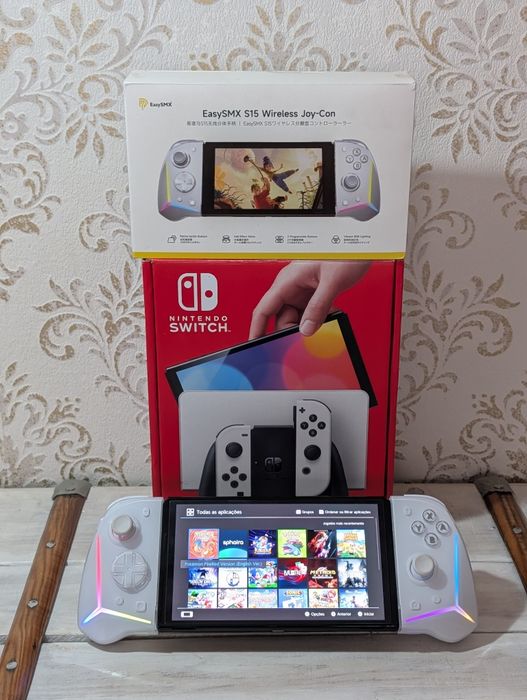 Nintendo Switch Desbloqueada Oled Branca 256GB