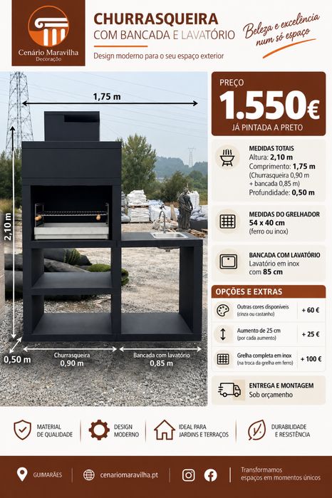 Churrasqueiras Modernas por Medida | Desde 650€