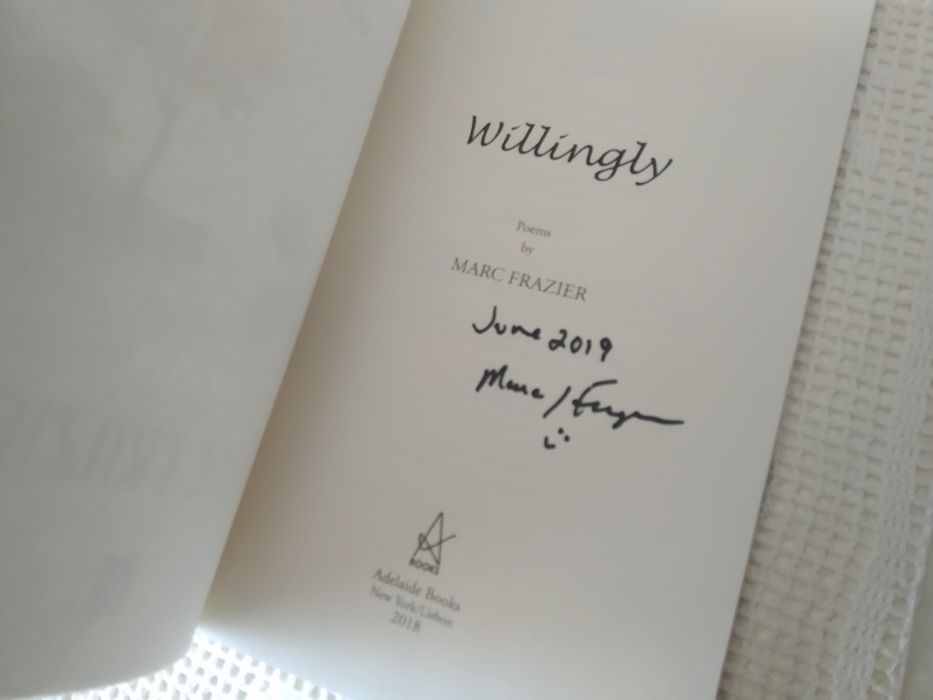 Poesia: Willingly - Marc Frazier (NOVO, PORTES GRÁTIS, AUTOGRAFADO)