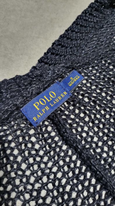 Polo Ralpf Lauren sweter narzutka granatowy kardigan S oversize