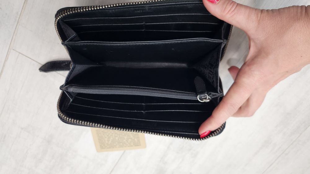 Portfel damski skórzany oryginalny Burberry