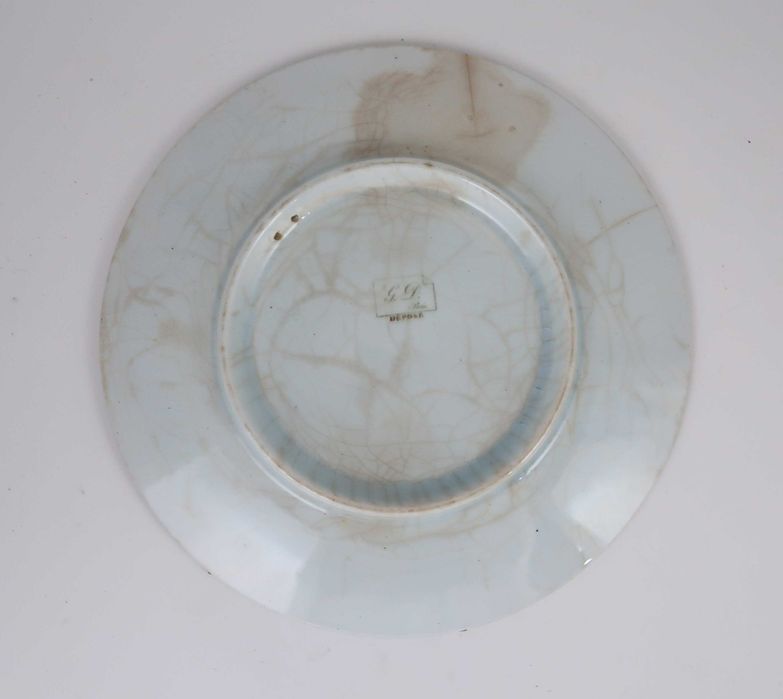 3 pratos calendários Séc. XIX - G.D. Paris - 16.5 cm