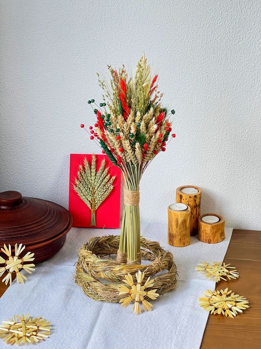 Дідух, дідухи, сніп, подарунок Різдво, декор на Різдво