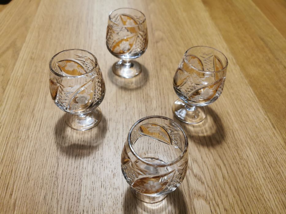 Kieliszki kryształy antyk PRL