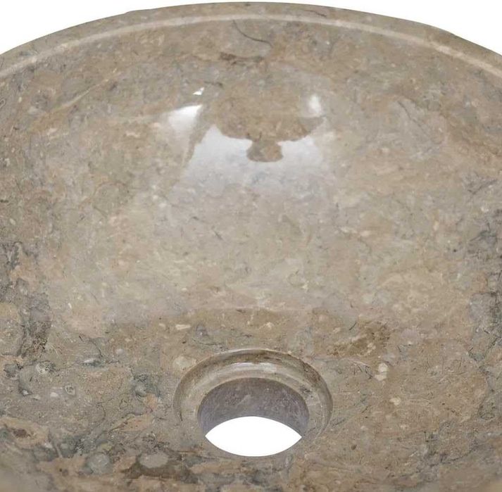 Lavatório de mármore rústico cinzento