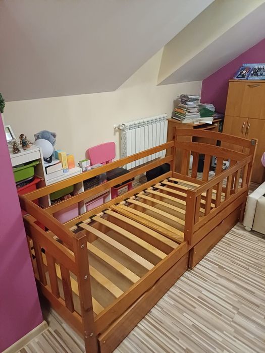 Dwa łóżka drewniane 80x180