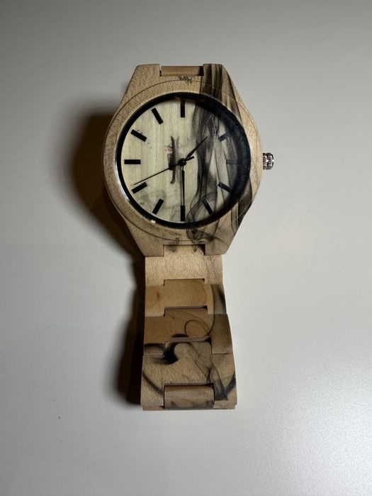 Стильний, легкий, аналоговий, кварцовий дерев'яний наручний годинник
