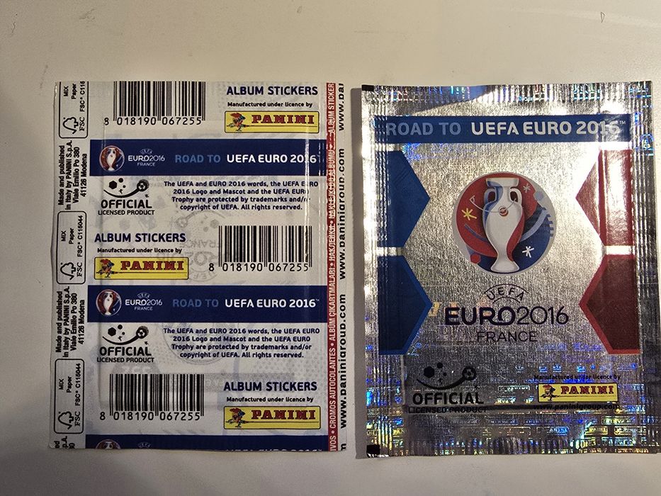 Saqueta fechada Road to Euro 2016 Panini