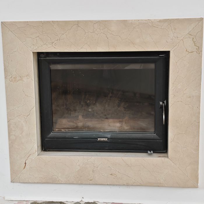 Kompletny kominek  plus front marmurowy supra