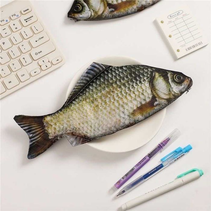 Пенал риба для ручок, пенал із зображенням риби Карась «fish 3d»