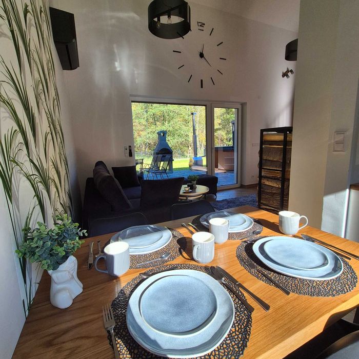 Domek na wynajem z sauną i jacuzzi kominek wieczór panieński