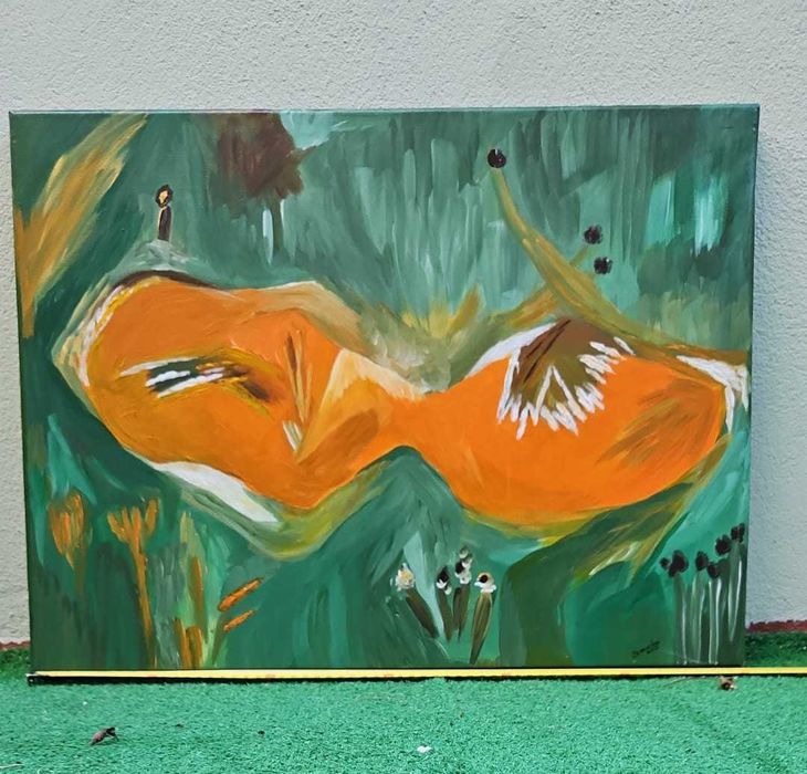 Quadro pintado à mão (45x60cm)