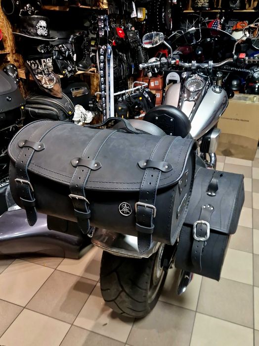 Kufer skórzany motocyklowy