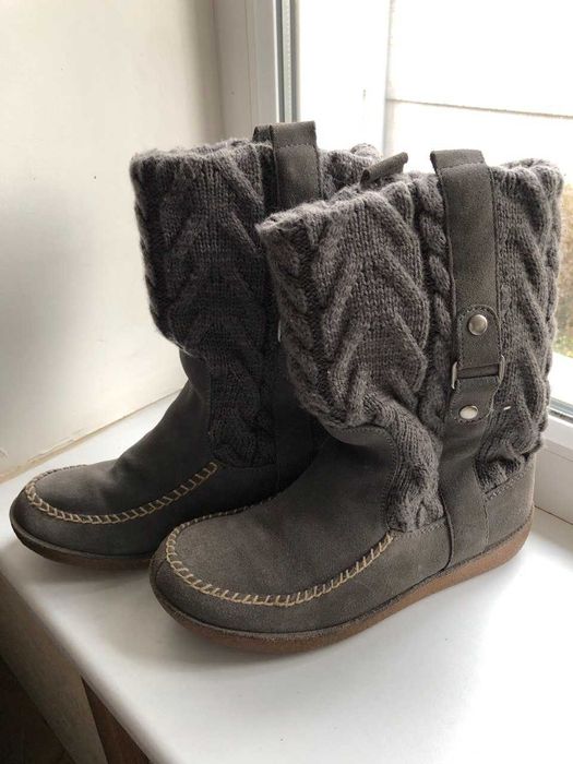 Сапоги женские зимние замшевые American Eagle