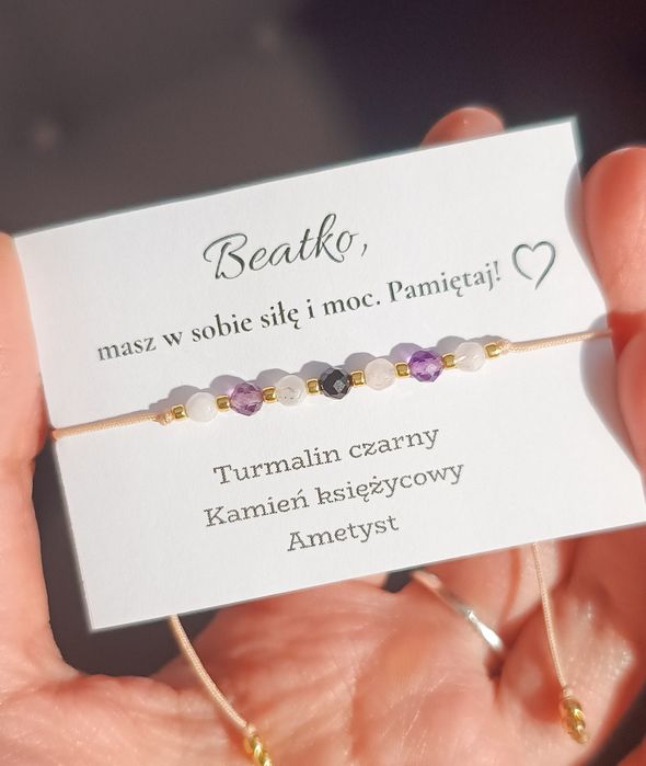 Bransoletka kamienie naturalne zamówienie