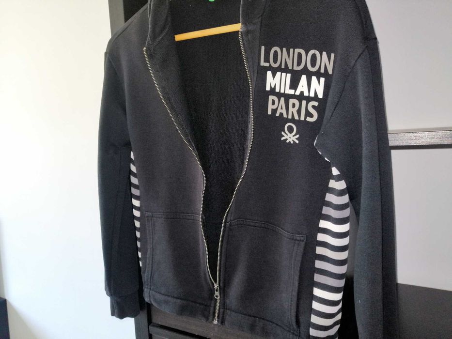 Casaco Hoodie algodão Benetton 10-11 A 150 cm