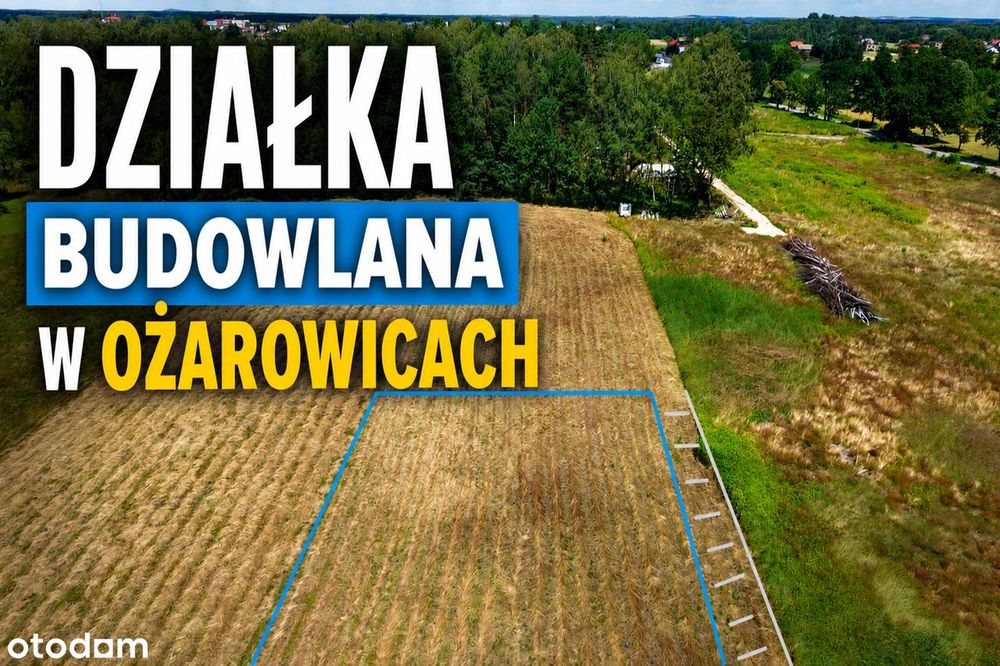 Działka budowlana 1500 m² | Ożarowice | MPZP | Regularna | Pod dom