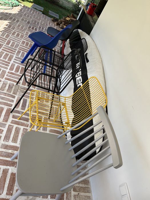 Cadeiras exterior e interior