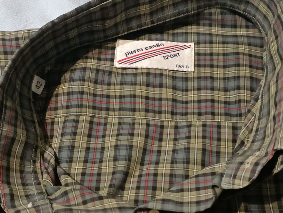 Camisa manga curta xadrez Pierre Cardin
