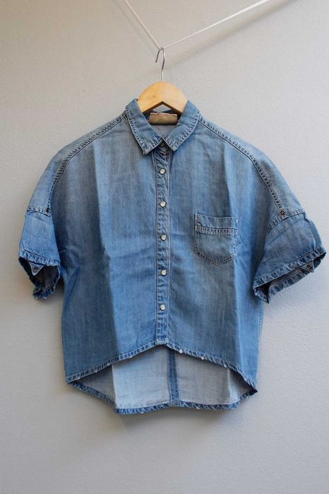 Camisa ganga cropped Bershka