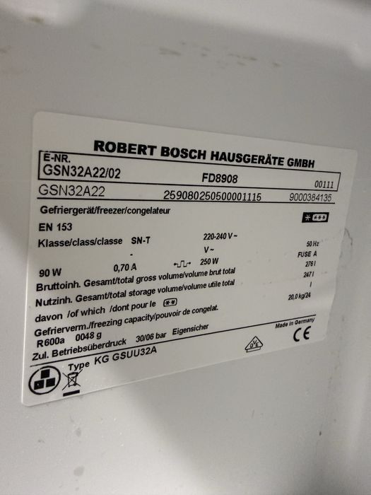 Zamrażarka Bosch GSN32A22