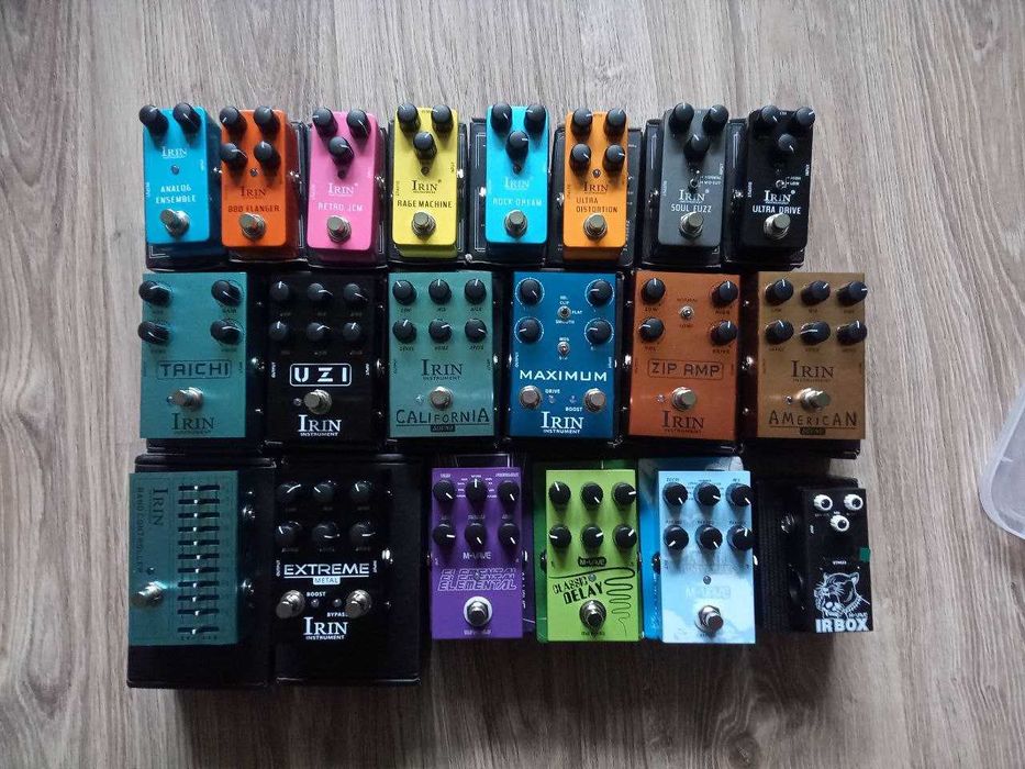 Педали гитарные бас, овердрайв, дисторшн, реверб, дилей, хорус, преамп