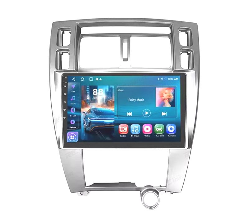 RÁDIO GPS 10'' ANDROID 13 HYUNDAI TUCSON 06-13 2 DIN 4GB+64GB