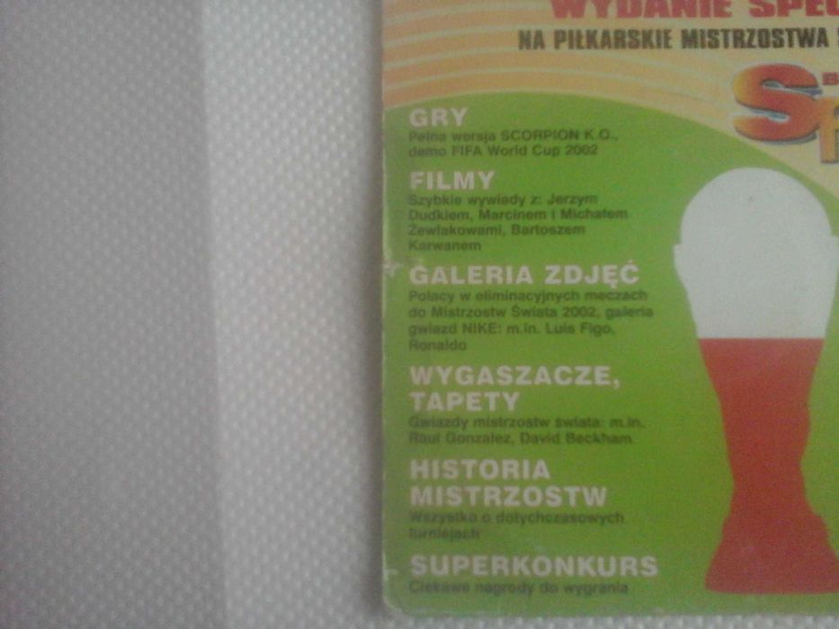 Płyta Mistrzostwa Świata 2002 do Windows 9x ,Me,xp