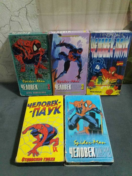 Видеокассеты с мультфильмами большая подборка из домашней коллекции