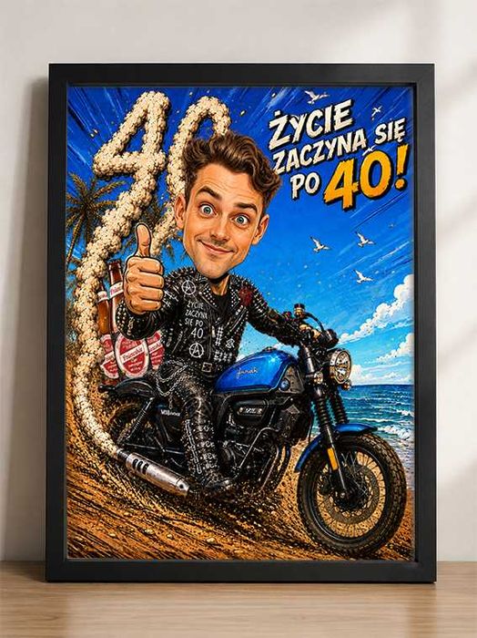Karykatura А4 ze zdjęcia