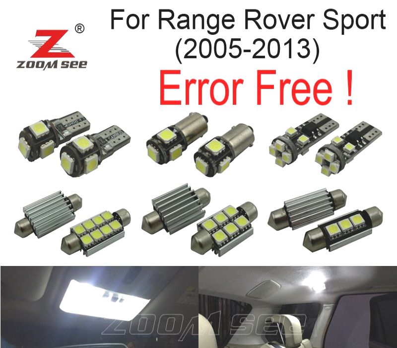 KIT COMPLETO 28 LÂMPADAS LED INTERIOR LAND ROVER SPORT 05-13