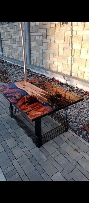 Стол дерево в стиле лофт