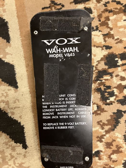 Vox v845 wah efekt