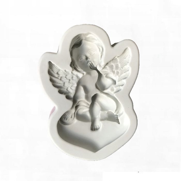 forma silikonowa do gipsu, wosku, świec anioł 2