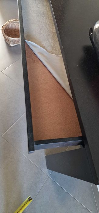 Consola de entrada em wengué castanho