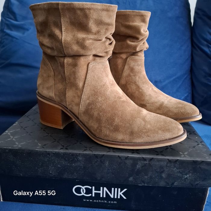 Piękne kowbojki botki OCHNIK skóra naturalna 38 wiosna