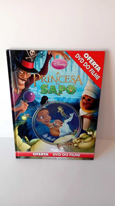 Aprincesa e o sapo-  livro  DVD