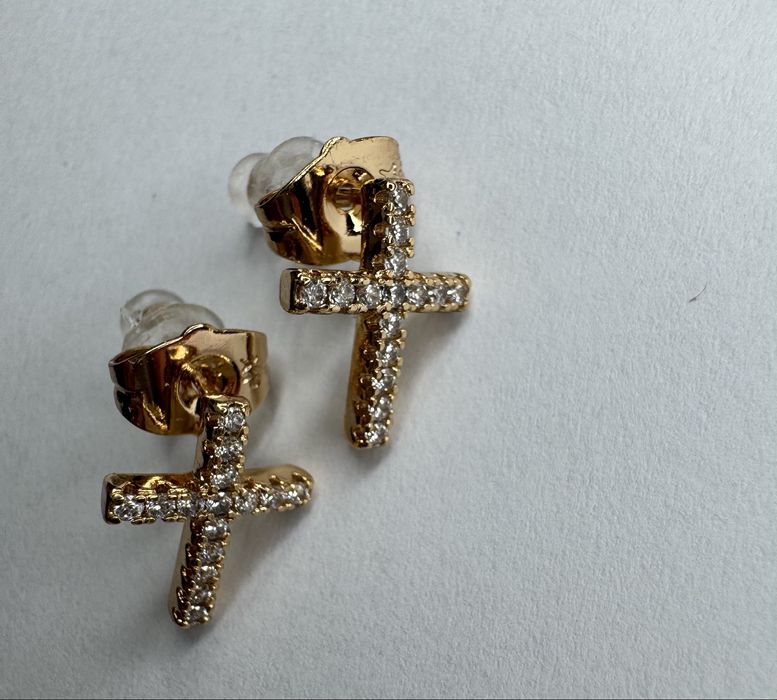 Сережки хрестики