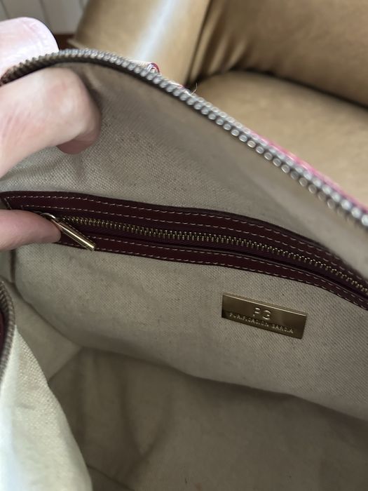 Mala nova grande Purificacion Garcia com etiqueta bordeaux com dustbag