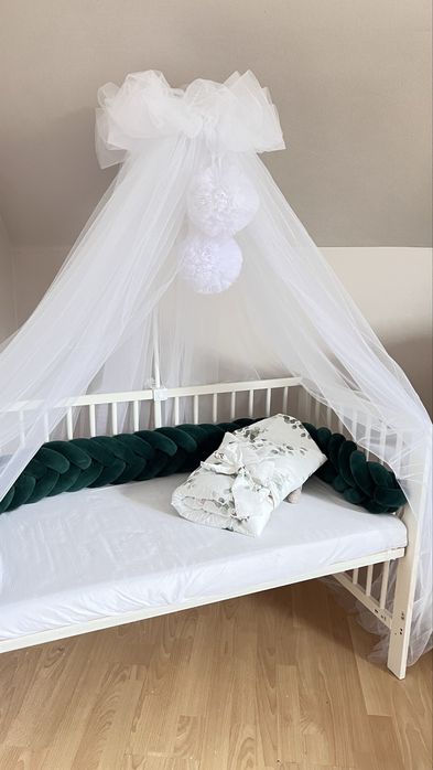 Baldachim ze stelazem bialy