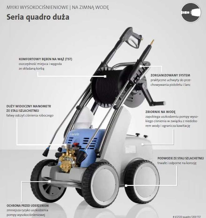 Myjka KRANZLE Quadro 1000 TST + Dirtkiller KW D 12