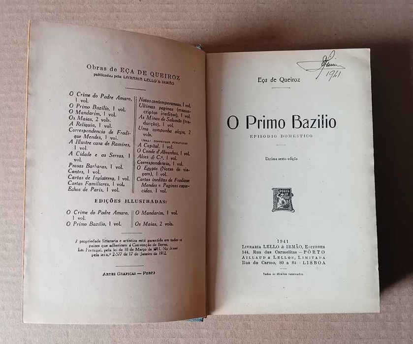 Livros antigos - Eça de Queiroz - Ed. dos Anos 40